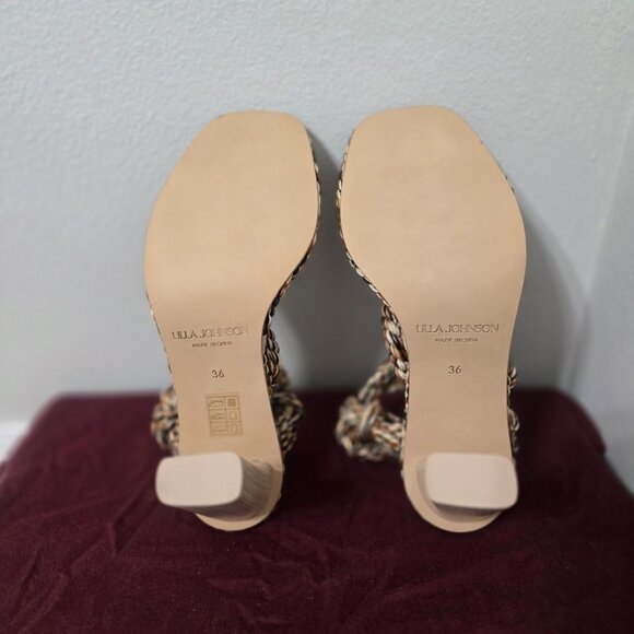 Ulla Johnson Uma Twisted Rope High Heel - Tierra Size US Womens 6 - Picture 4 of 5